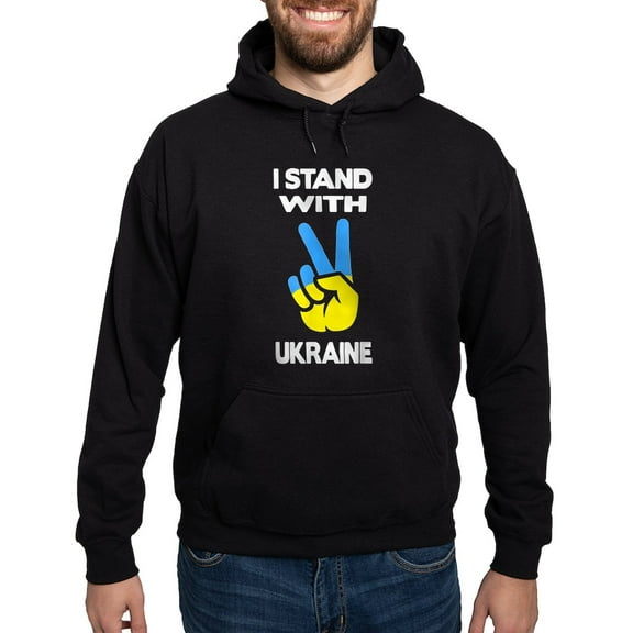 CafePress - Support Ukraine I Stand With Ukraine Uk Sweatshirt - Pullover Hoodie, Classic, Comfortable Hooded Sweatshirt