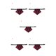 thumbnail image 3 of Methold Mascota Bandana Bowknot Mascota Pañuelo Algodón Decoración Animal Babero Bufanda con Collar, Rojo Negro, S Negro rojo S 5piezas, 3 of 6