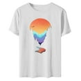 thumbnail image 4 of Sakmal Womens Tops Under $10 Short Sleeve Crew Neck Graphic T-Shirts Womens Shirts Plus Size, 4 of 4