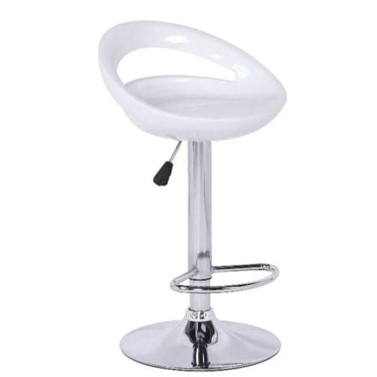 Take Me Home Modern clear finish stool with adjustable height for Dining Area