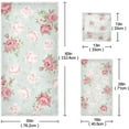 thumbnail image 2 of Dreamtimes Bath Towel Sets for Bathroom Hand Towels Fingertip Towels Shabby Chic Rose Vintage 3 Piece Decorative Soft Cotton Absorbent, 2 of 6