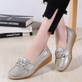thumbnail image 3 of Zapatos planos, mocasines y zapatos para mujer de primavera - Zapatos planos de cuero genuino para mujer, 3 of 4
