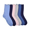 thumbnail image 2 of Medias GAP de mujer tipo crew suaves y elásticas, paquete de 6, azul blanqueado, 2 of 4