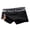 Black, variant on Men Boxers Elastic Mid Waist Letter Pattern Soft Breathable U Convex Quick Dry Moisture-wicking Firm Stitching Men Underpants Underwear