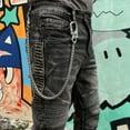 thumbnail image 3 of Ahiller Pants Chain for Men,Heavy Pocket Keychain with Double Locking Clip Anti-Theft Wallet Chains,Hip Hop Punk Long Key, 3 of 7