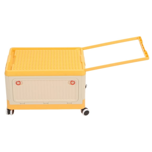 Toy Storage Box with Lid and Wheels Collapsible Kids Toy Organizers Large Toy Box Storage Chest for Nursery Playroom