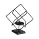 thumbnail image 4 of Candelabro de vela de té, soporte para velas de té, candelabro de metal, soporte para velas para decoración, escritorio, hogar, fiesta, festival Cuadrado negro, 4 of 10
