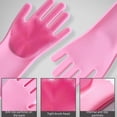 thumbnail image 5 of Pet Grooming Gloves - Cat & Dog Bathing Gloves, Soft and Gentle on Skin, Ideal for Pet Bathing and Massage (Pink), 5 of 8