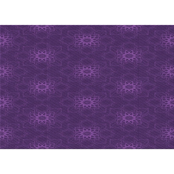 Ahgly Company Indoor Rectangle Patterned Dark Orchid Purple Area Rugs, 2' x 3'