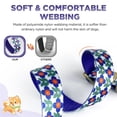 thumbnail image 2 of Rychif Cute Dog Collar, Purple Flower Pattern, Soft Nylon Pet Collars for Small Medium Large Dogs, XL, 2 of 6