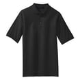 thumbnail image 5 of Mens Silk Touch Polyester/Cotton Polo with Pocket Black X-Small, 5 of 6