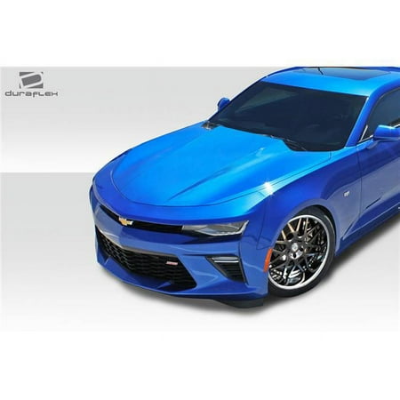 Duraflex 113295 2016-2017 Chevrolet Camaro Cowl Hood, Signature Black - 1 Piece