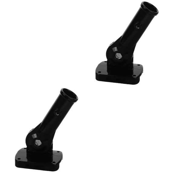 2 PCS Flagpole Bracket Holders for outside Mount Truck Brackets Black