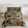 thumbnail image 2 of Castle Fairy Woodland Animal Twin Comforter Sets,Fishing And Hunting Bedding Set, 2 of 8