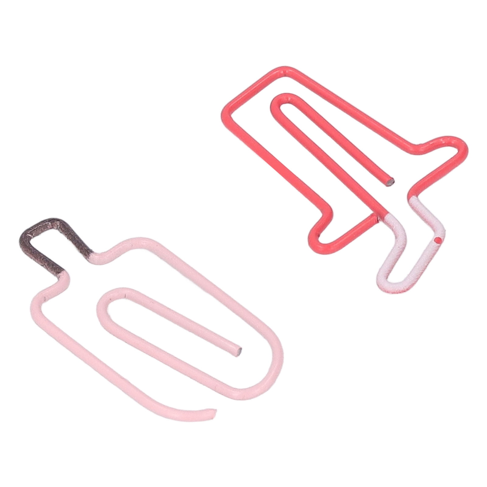YAHHU 100PCS Metal Paper Clips 50PCS Ice Cream & 50PCS Coffee Style Rustproof Sturdy Office Memo File Classification Small Mini Cute Paperclips (5.12 inches / 13 cm Box)