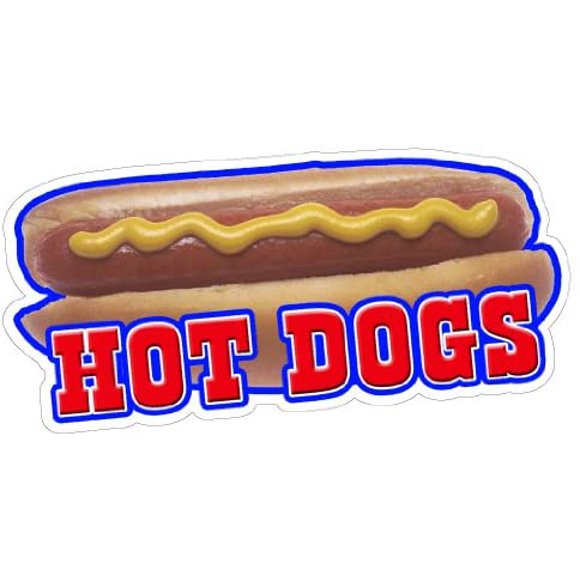 HOT Dogs II Concession Decal Sign Stand cart Dog Vendor