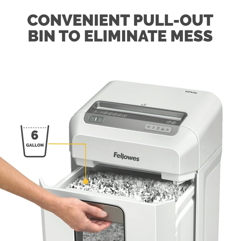 Fellowes 12MS Microshred 12-Sheet Micro-Cut Paper Shredder
