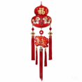 thumbnail image 1 of Abbraccia Adorno de madera festivo, decoración colgante carácter Fu, decoración de pared china, 1 of 6