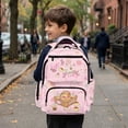 thumbnail image 5 of Bulopur Pink Axolotl Kids Backpack for Girls, Cute School Bag Lightweight/Breathable/Durable/Waterproof Multi-Pocket Book Bag for Kids 6-12 Back to School, 5 of 7