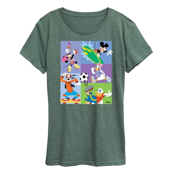 Disney - Mickey Mouse And Friends Sports Women's Short Sleeve Graphic T-Shirt