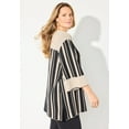 thumbnail image 3 of Catherines Women's Plus Size Jacquard Colorblock Pullover, 3 of 4