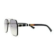 thumbnail image 3 of Luxury Rimless Rectangle Air Force Officer Style Sunglasses Silver Mirror, 3 of 4