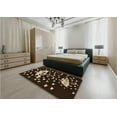 thumbnail image 4 of Ahgly Company Indoor Square Patterned Night Black Area Rugs, 4' Square, 4 of 6