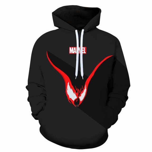 Venom Sweater Digital Print Fashion Hoodie Couples Loose Casual Baseball Wear
