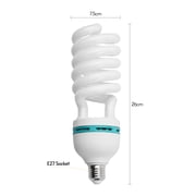 Andoer Spiral Fluorescent Bulb 135W 5500K Daylight CRI90 E27 Socket Energy Saving for Studio Photography Video