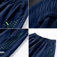 thumbnail image 6 of Resicozy Casual Sweat Shorts for Men with Zipper Pockets Cotton Athletic Gym Shorts Lightweight Running Lounge Shorts Navy 2XL, 6 of 8