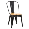 thumbnail image 1 of Silla Tolix Vintage Con Asiento Madera Para Comedor Hogar negro, 1 of 8