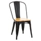 thumbnail image 1 of Silla Tolix Vintage Con Asiento Madera Para Comedor Hogar negro, 1 of 8