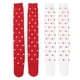 thumbnail image 1 of WORGEOUS 2 pares de medias de San Valentín para mujer Calcetines largos con patrón de corazón Medias de mujer, 1 of 8
