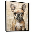 thumbnail image 2 of Designart "Playful Boston Terrier Pose" Animals Dog Floater Framed Canvas Wall Art, 2 of 5