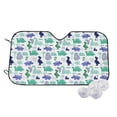 thumbnail image 2 of Lsque Dinosaur Car Windshield Sun Shade | Accordion Folding Style Auto Shade for Car Truck SUV Van | Blocks UV Rays Sun Visor Protector | Small, 2 of 7
