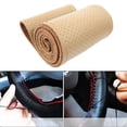 thumbnail image 4 of Funda de material cuero Yotijar cubierta para el volante 38cm Confort Universal transpirable antideslizante, 4 of 5