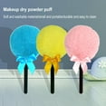 thumbnail image 2 of Dusting Powder Puff Lollipop, Lollipop Duster Body Powder Puff, Soft Cosmetic Makeup Puffs with Long Handle for Loose Powder Body Powder Face Powder Makeup (Purple*2), 2 of 8