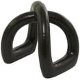 thumbnail image 6 of 8" x 8" Black Porcelain Arched Abstract Sculpture, by CosmoLiving by Cosmopolitan, 6 of 7