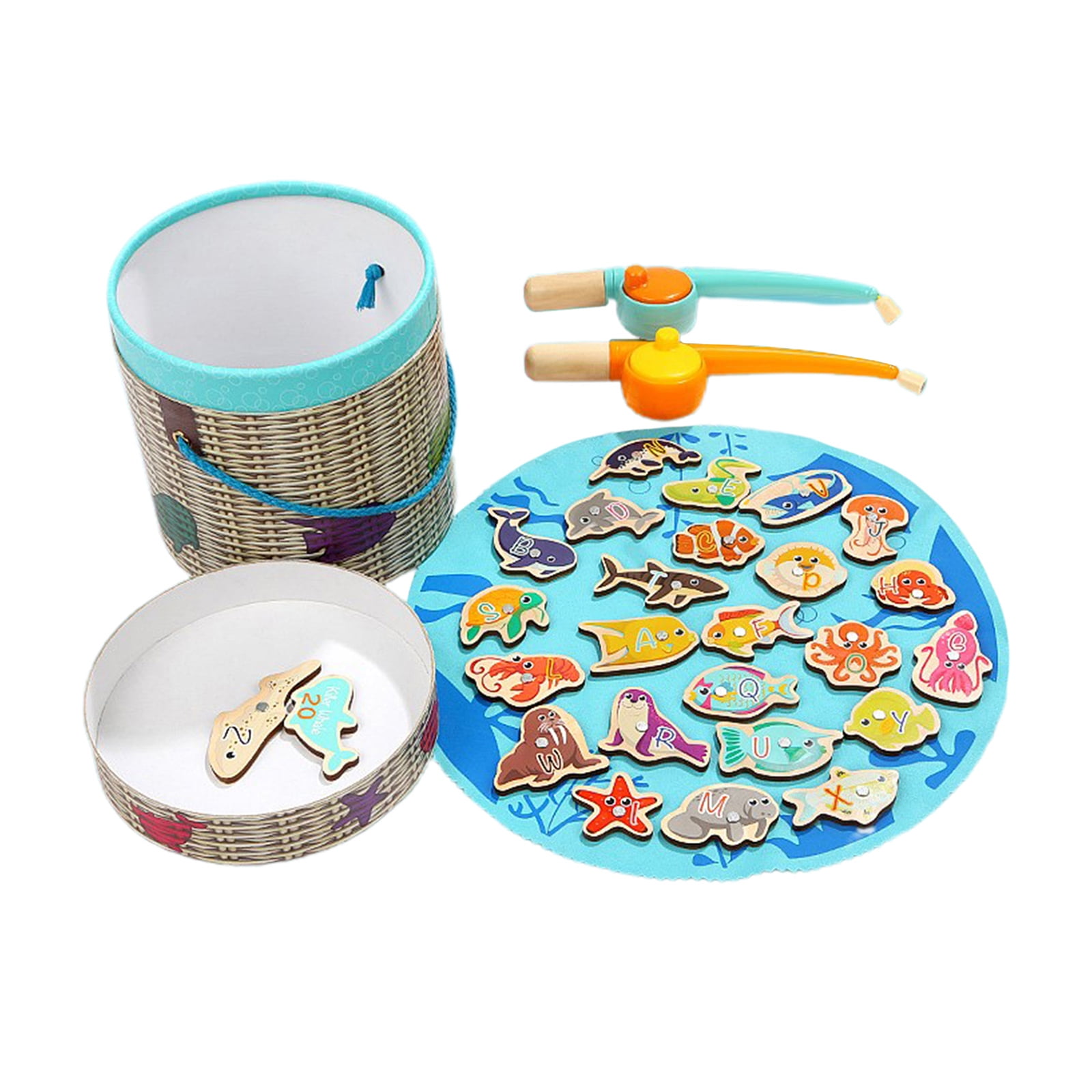 Fishing Game with Fishing Pole for Toddlers,Toddler Fishing
