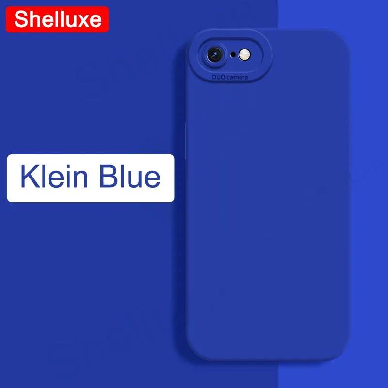 For iPhoneSE 2022 Case Shelluxe Square Liquid Silicone Soft Cover
