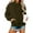 Army Green, variant on WTOBBY Women's Oversized Plush Hoodie, Drop Shoulder Long Sleeve, Fall Casual Sweatshirt with Cozy Fleece Interior and Relaxed Streetwear Style,Army Green L