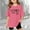 Hot Pink, variant on Stylish Graphic Letter Print Tee Shirts For Girls Casual Comfortable Blend Fashion Top T-Shirts Kids Short Sleeve Crewneck Solid Basic Tees Casual Tops