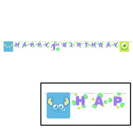 Monsters Inc. 1st Birthday Banner (1ct)