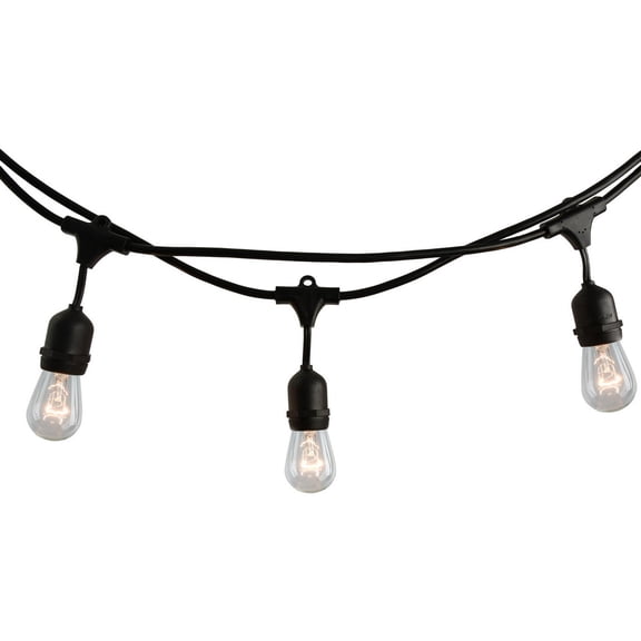 Bulbrite STRING15/E26-S14KT 48 ft. Outdoor Incandescent String Light