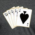 thumbnail image 3 of CafePress - Ace Spades Flush T Shirt - Mens Tri-blend T-Shirt, 3 of 4