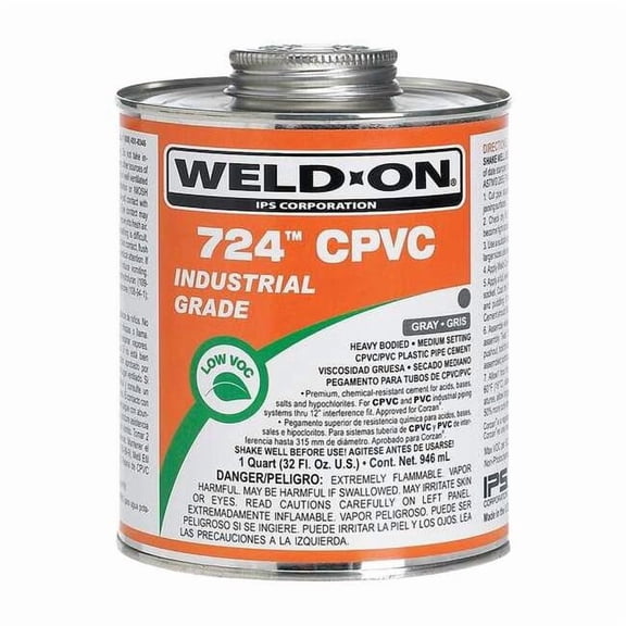Weld-On CPVC Gray Heavy Bodied Quart 14183