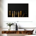 thumbnail image 3 of Elephant Stock Hair Salon Gold Tools Wall Art - Horizontal Canvas Wall Art - Living Room Wall Decor - Fashion And Beauty Canvas - Black And Gold Decor - 36" x 24", 3 of 8