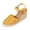 Gold, variant on Rokment Bohemian Crochet Wedges Dress Sandals for Women Bride Wedding Beach Summer Handmade Closed Toe Espadrilles Chunky High Heel Casual Spring Dressy Sandals Beige Size 6