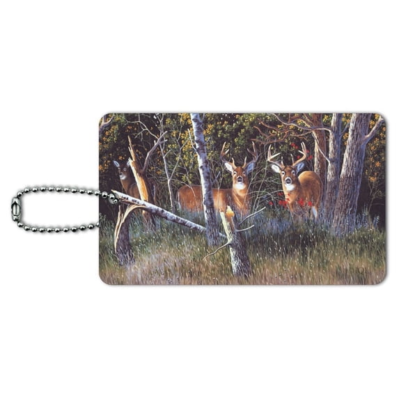 Deer in the Woods Luggage Card Suitcase Carry-On ID Tag