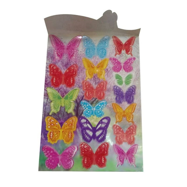 Bewildely Pegatinas de pared de mariposas 3D, calcomanías artísticas para el hogar, decoraciones para todas las habitaciones, decoración para Decoración del hogar No.03